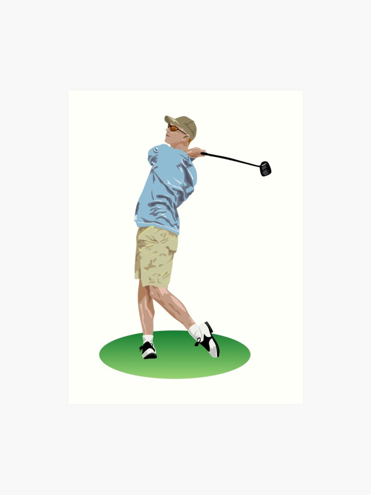 Golf Driver Swing Art Print