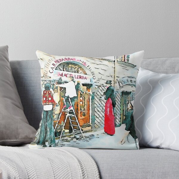 Item preview, Barbarano Romano: three acrobats with butcher on the ladder designed and sold by Giuseppe Cocco.