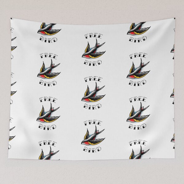 Item preview, Free Bird American Traditional Tattoo Swallow  designed and sold by FrenchsTuck.