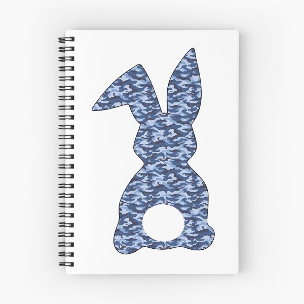 Item preview, Easter Bunny Behind with Big Round Tail | Blue Camo Bun designed and sold by Rabbitti.