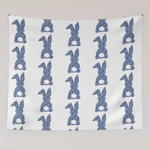 Item preview, Easter Bunny Behind with Big Round Tail | Blue Camo Bun designed and sold by Rabbitti.