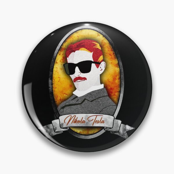 Item preview, Nikola Tesla Emblem designed and sold by ScienceNStuff.