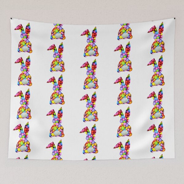 Item preview, Easter Bunny Behind with Big Round Tail | Colorful Candy Bun designed and sold by Rabbitti.