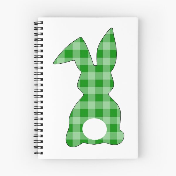 Item preview, Easter Bunny Behind with Big Round Tail | Green Gingham Bun designed and sold by Rabbitti.