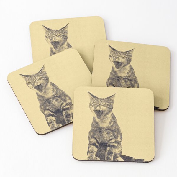 Item preview, Cat yawn designed and sold by OroboroCustom.