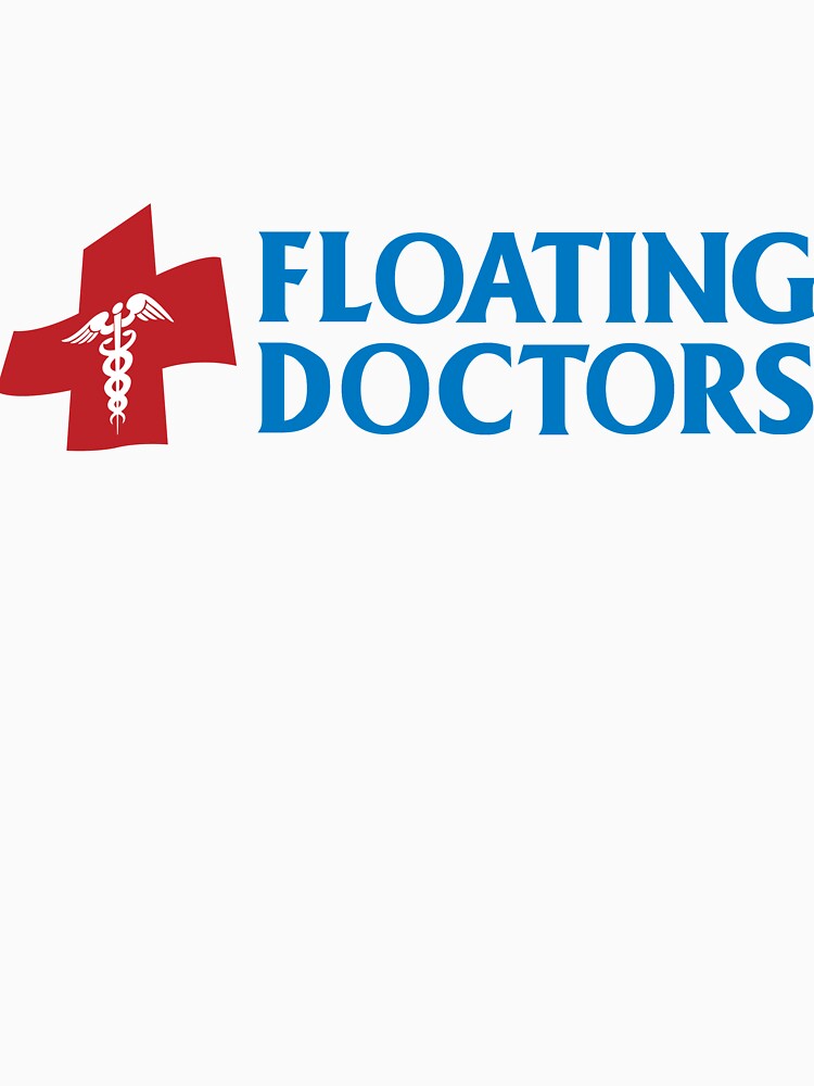 Imagen 7 de 7, Camiseta esencial con la obra Logotipo de cruz médica de médicos flotantes, diseñada y vendida por FloatingDoctors.
