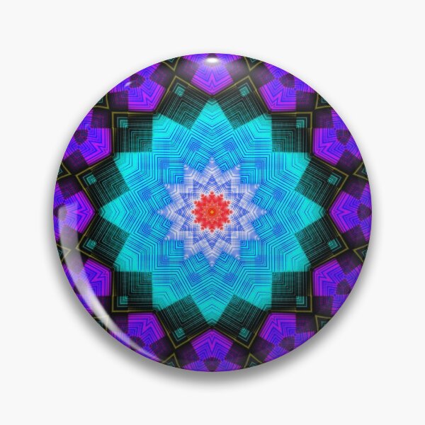Item preview, Turquoise Frill Full Spectrum Spin Star designed and sold by Kay Patterson.