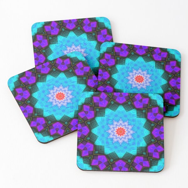 Aperçu de l'œuvre Turquoise Frill Full Spectrum Spin Star créée et vendue par Kay Patterson.