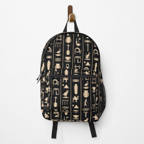 Item preview, Classic Gold and Black Ancient Egyptian Hieroglyphs Pattern designed and sold by CynthiaGraphics.