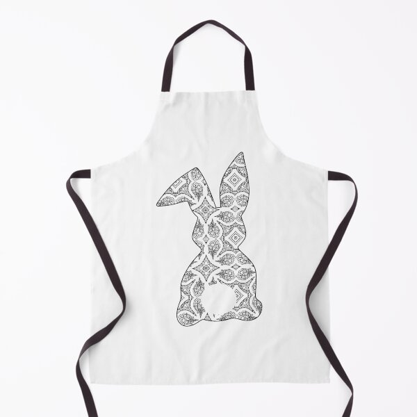 Item preview, Easter Bunny Behind with Big Round Tail | Mandala Pattern Bun designed and sold by Rabbitti.