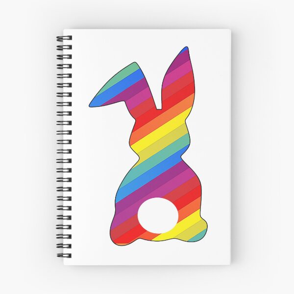 Item preview, Easter Bunny Behind with Big Round Tail | Rainbow Stripes Bun designed and sold by Rabbitti.