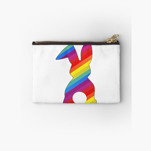 Item preview, Easter Bunny Behind with Big Round Tail | Rainbow Stripes Bun designed and sold by Rabbitti.
