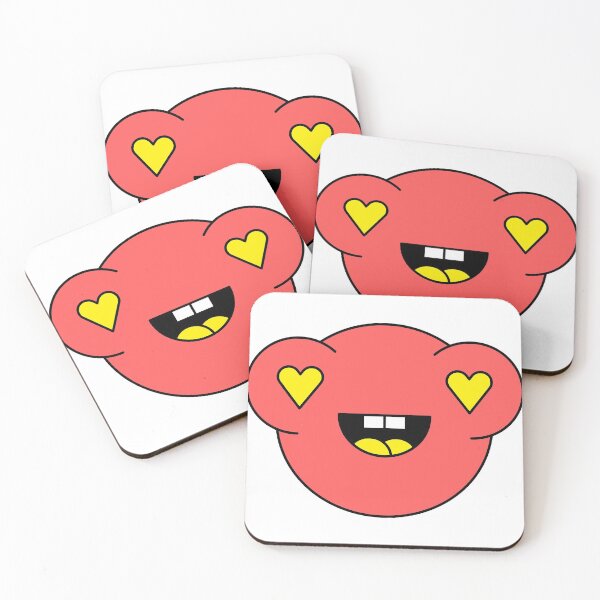 Item preview, Lovey Dovey Red Cute Monster Emoji designed and sold by PosterpartyCo.