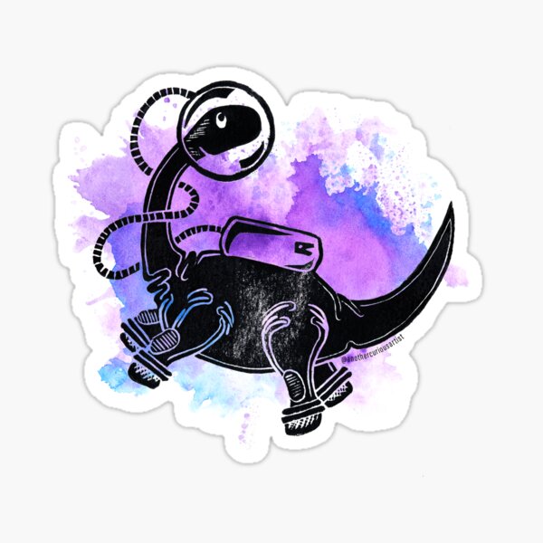 Item preview, Brontosaurus Astronaut in Space designed and sold by Cheyanne Geideman.