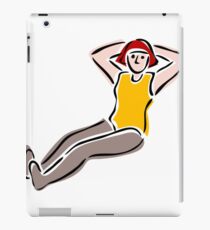 Lady yoga iPad Case/Skin