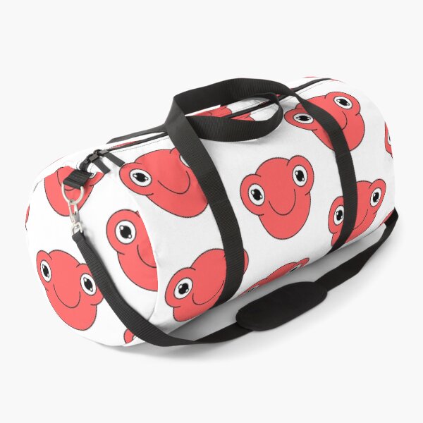 Item preview, Happy Red Cute Monster Emoji designed and sold by PosterpartyCo.