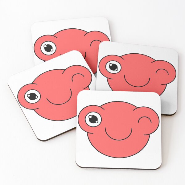 Item preview, Winking Red Cute Monster Emoji designed and sold by PosterpartyCo.