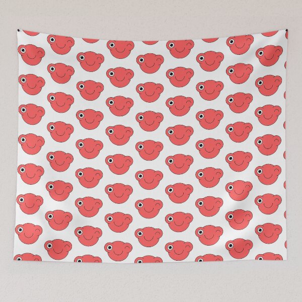 Item preview, Winking Red Cute Monster Emoji designed and sold by PosterpartyCo.