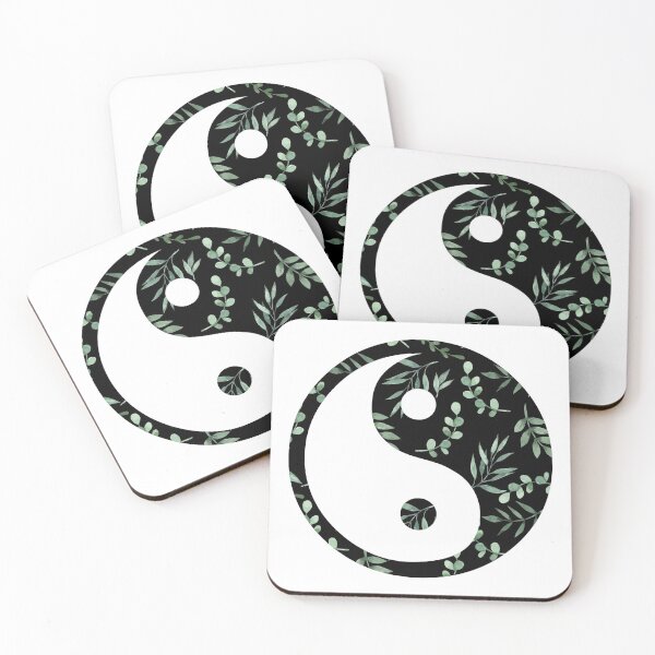 Item preview, Yin Yang with eucalyptus leaves designed and sold by adiosmillet.