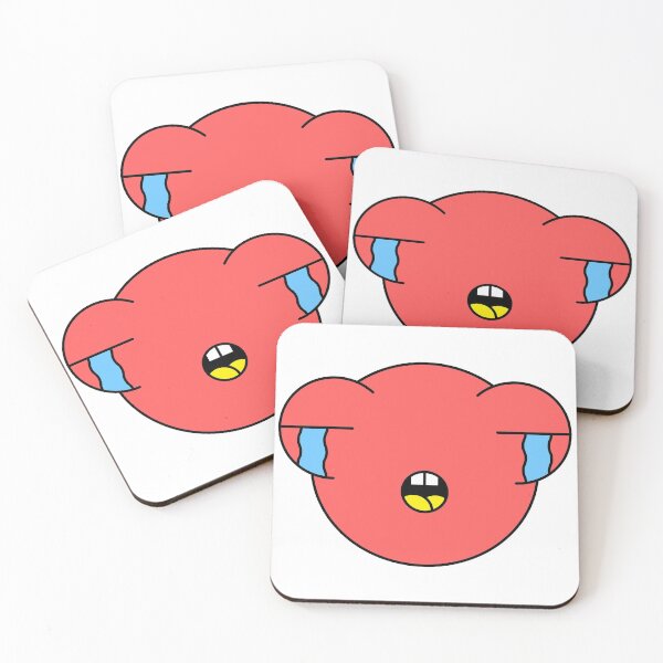 Item preview, Crying Red Cute Monster Emoji designed and sold by PosterpartyCo.