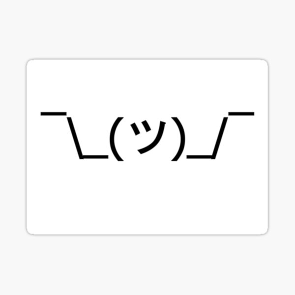 Item preview, Shrug Text emoticon  designed and sold by SiliconeStyles.