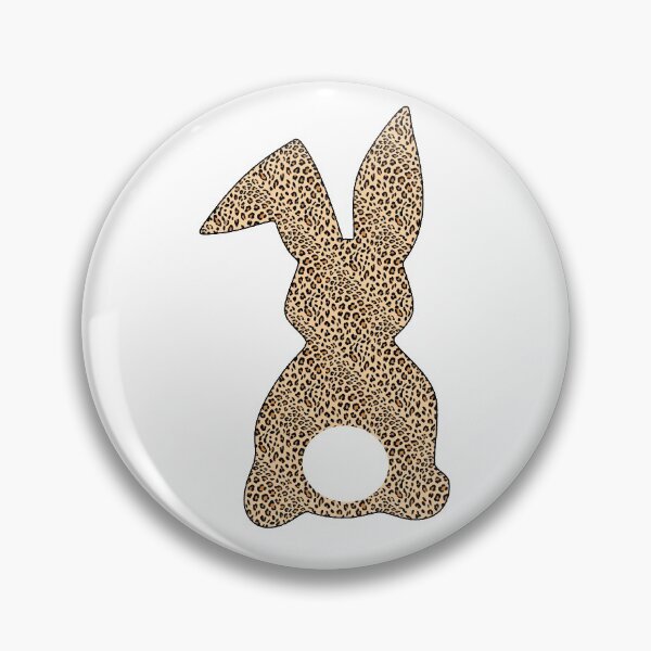 Item preview, Easter Bunny Behind with Big Round Tail | Leopard Print Bun designed and sold by Rabbitti.