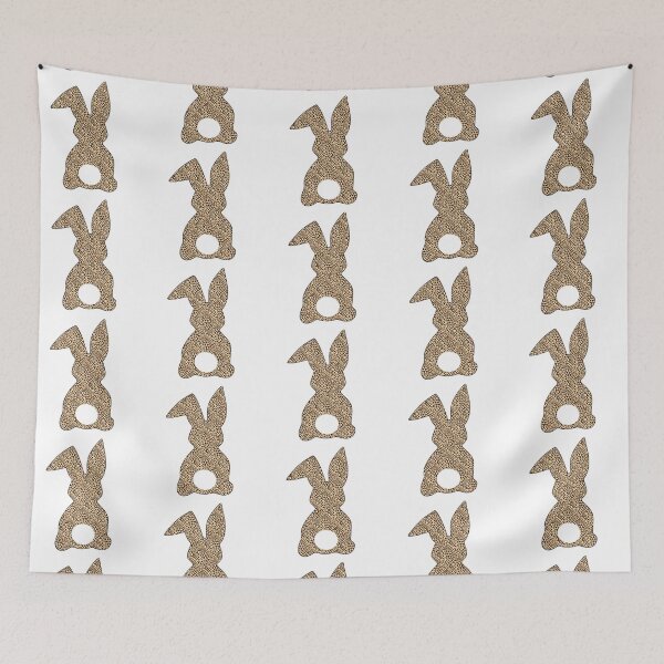 Item preview, Easter Bunny Behind with Big Round Tail | Leopard Print Bun designed and sold by Rabbitti.