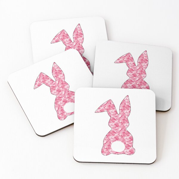 Item preview, Easter Bunny Behind with Big Round Tail | Pink Camo Bun designed and sold by Rabbitti.