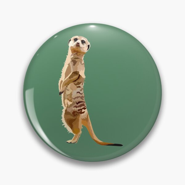 Item preview, M is for Meerkat,Meerkat Artwork – Playful Desert Mammal Illustration and Wildlife Design designed and sold by PrettylittlepastelUk.