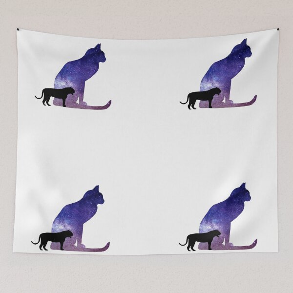 Item preview, Galaxy Cat and Tiger Shadow designed and sold by DailyVibe.