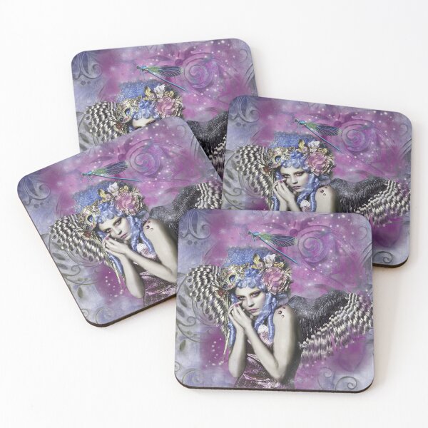 Item preview, A Secrets Angel Purple Dragonfly Carneval Artistically Gothic Rock designed and sold by Sparklestuff.