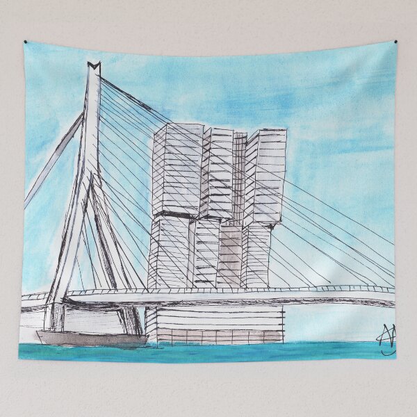 Item preview, Rotterdam Erasmusbrug designed and sold by ac-avenue.