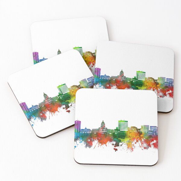 Item preview, topeka skyline watercolor designed and sold by BekimART2.