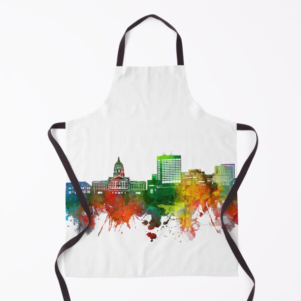 Item preview, topeka skyline watercolor designed and sold by BekimART2.