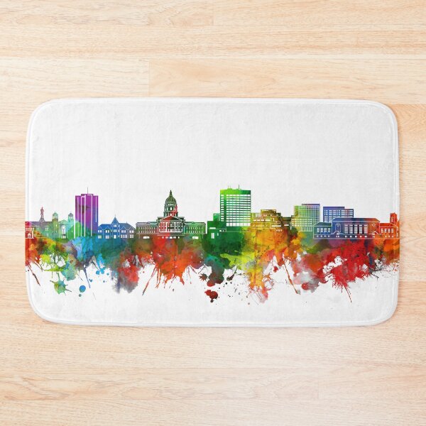 Item preview, topeka skyline watercolor designed and sold by BekimART2.