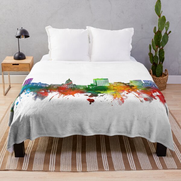 Item preview, topeka skyline watercolor designed and sold by BekimART2.