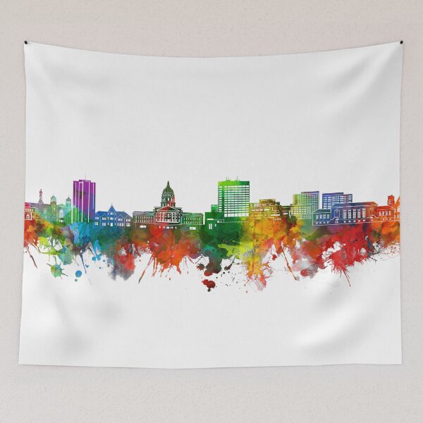Item preview, topeka skyline watercolor designed and sold by BekimART2.