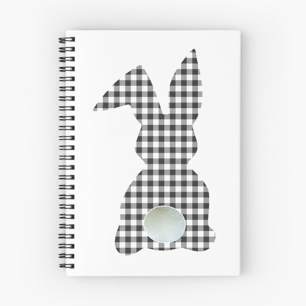 Item preview, Easter Bunny Behind with Big Round Tail | Black and White Plaid Bun designed and sold by Rabbitti.