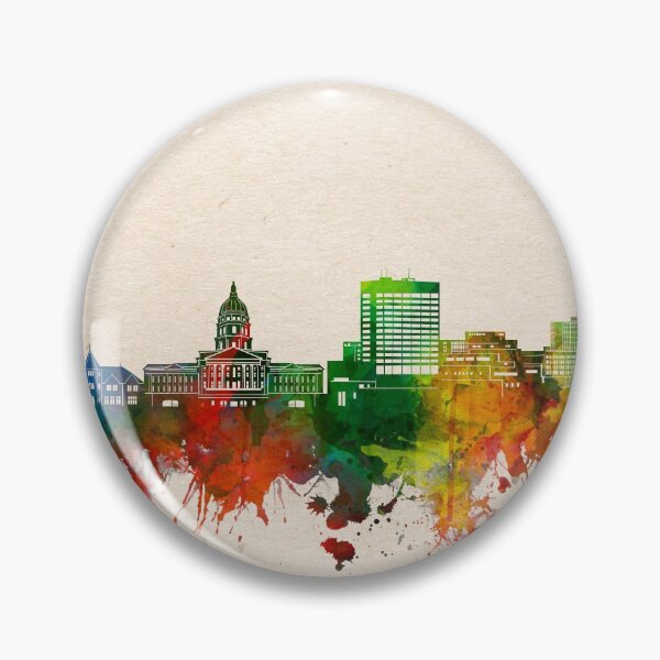Item preview, topeka skyline watercolor 2 designed and sold by BekimART2.