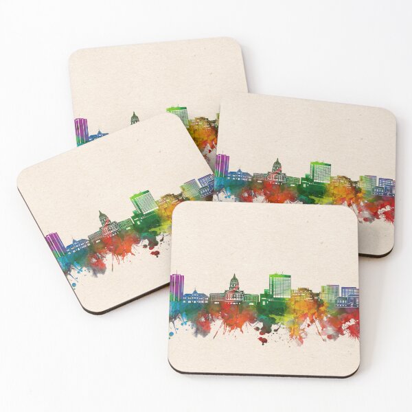 Item preview, topeka skyline watercolor 2 designed and sold by BekimART2.