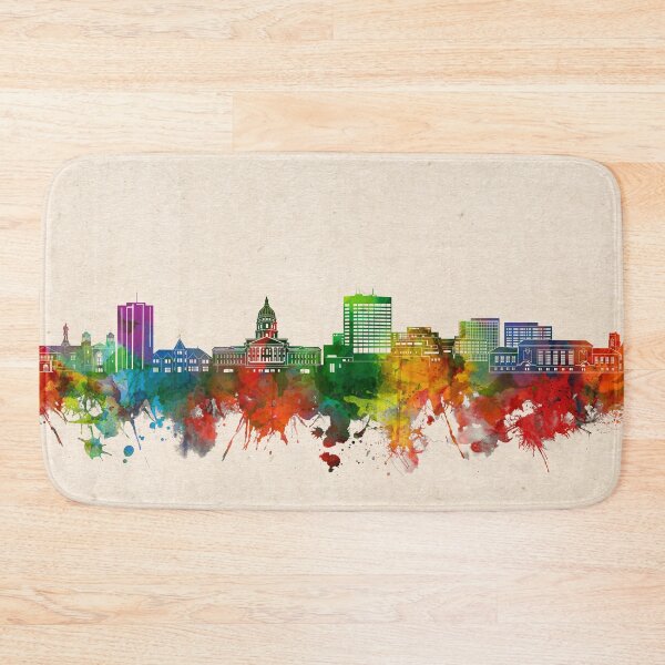 Item preview, topeka skyline watercolor 2 designed and sold by BekimART2.