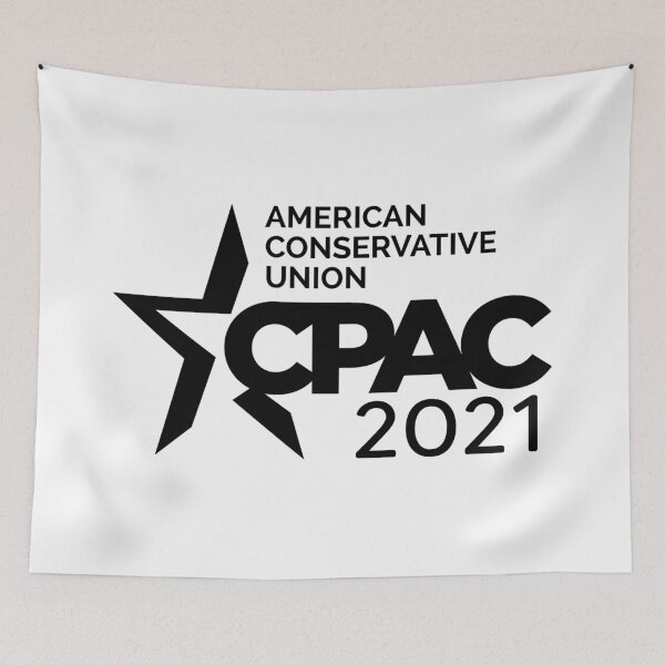 Item preview, Cpac 2021 t-shirt and mask logo black designed and sold by wiggy38.