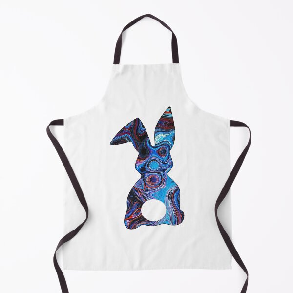Item preview, Easter Bunny Behind with Big Round Tail | Blue Swirl Bun designed and sold by Rabbitti.