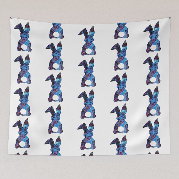 Item preview, Easter Bunny Behind with Big Round Tail | Blue Swirl Bun designed and sold by Rabbitti.