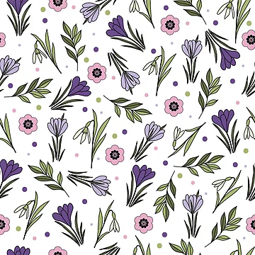 Artwork thumbnail, Spring pattern by andrutza-design