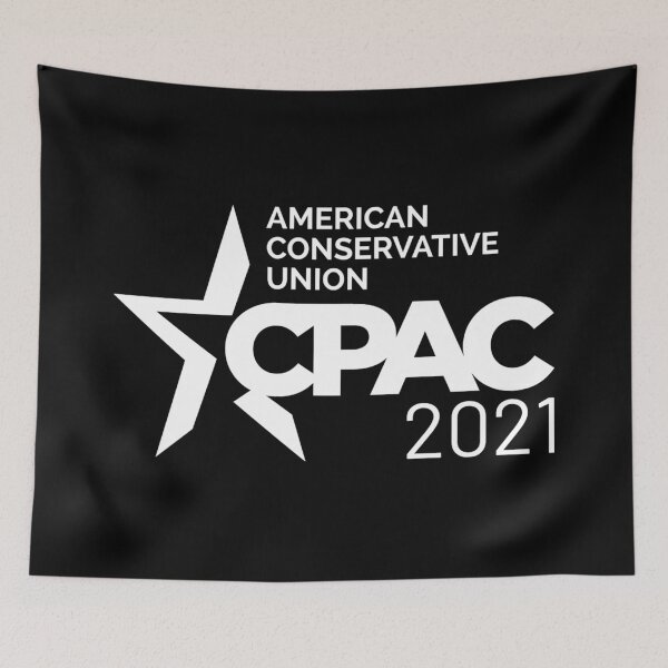 Item preview, Cpac 2021 t-shirt and mask logo black designed and sold by wiggy38.