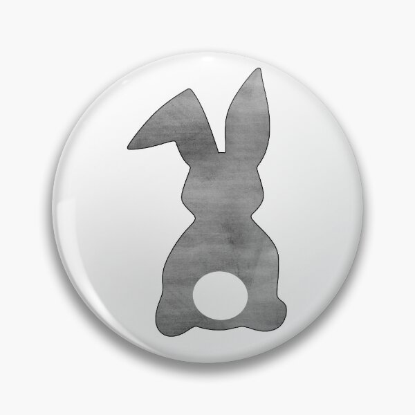 Item preview, Easter Bunny Behind with Big Round Tail | Gray Slate Bun designed and sold by Rabbitti.