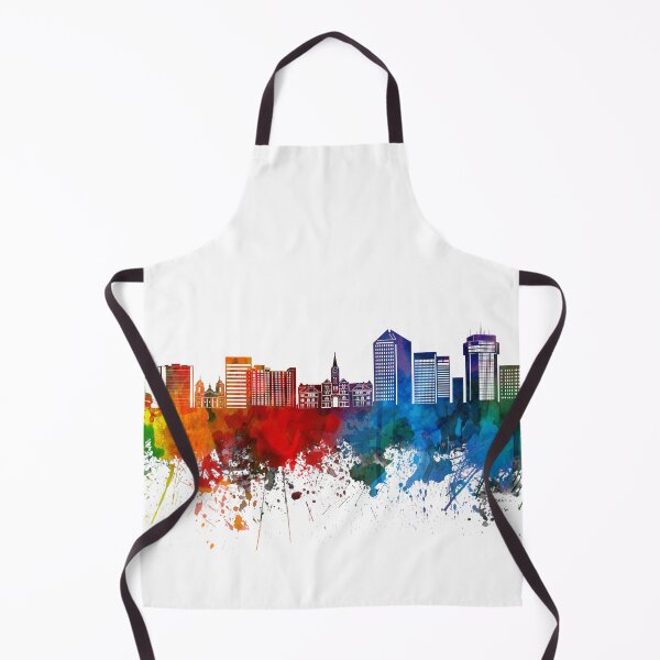 Item preview, wichita skyline watercolor designed and sold by BekimART2.