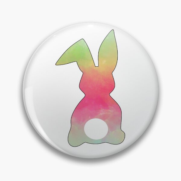 Item preview, Easter Bunny Behind with Big Round Tail | Pink Unicorn Bun designed and sold by Rabbitti.