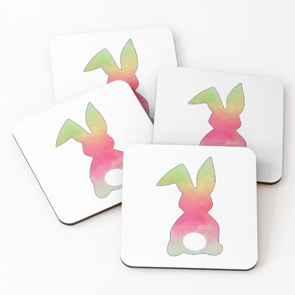 Item preview, Easter Bunny Behind with Big Round Tail | Pink Unicorn Bun designed and sold by Rabbitti.